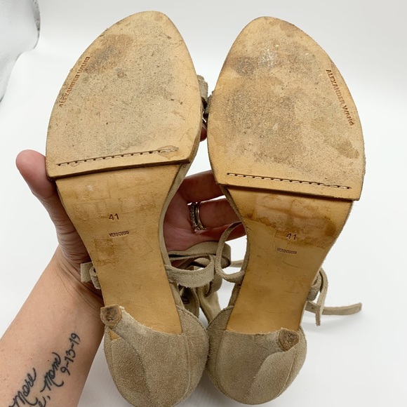 Alexander Wang Stella Sandal in Tan Suede Size 41 - Picture 8 of 13